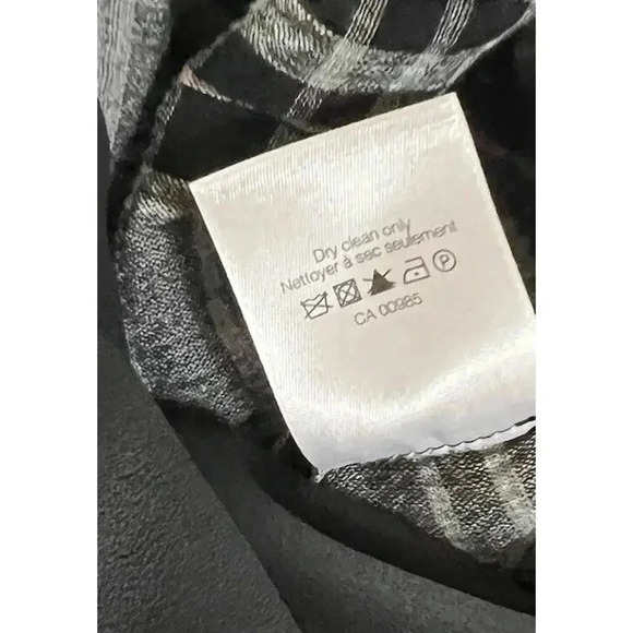 Veronica Beard Sierra Plaid Flannel Ruched Shirt Dress Womens Size 4 NWT - Picture 5 of 8